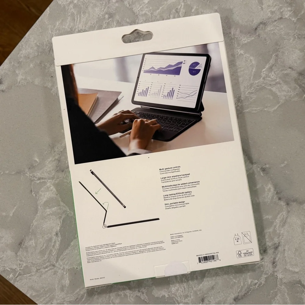 Belkin Pro Keyboard Case w/Magnetic Stand for iPad Air 10.9”/11” & iPad Pro 11”